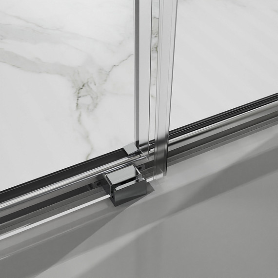 Душевая дверь Azario SHANGHAI 130 см AZ-Y43-130-MB-CL, чёрный матовый/прозрачное - фото 4