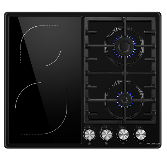 Комбинированная варочная панель Maunfeld EEHE.642VC.3CB/KG - фото 