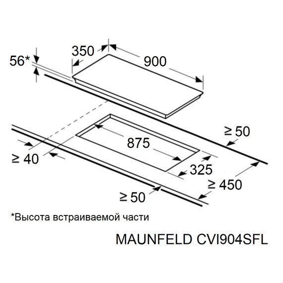 Индукционная варочная поверхность Maunfeld CVI904SFLDGR Inverter - фото 13