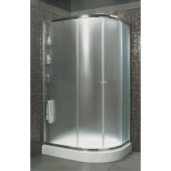 Душевое ограждение Cezares 120х100 см ANIMA-W-RH-2-120/100-P-Cr-L, хром/матовое - фото 