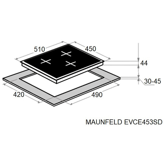 Электрическая варочная поверхность Maunfeld EVCE453SDPBK - фото 7