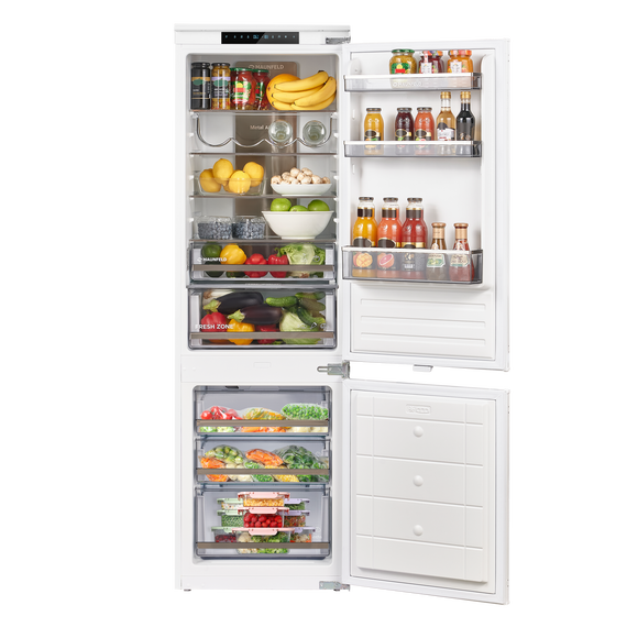 Встраиваемый двухкамерный холодильник Maunfeld MBF17754NFWHGR LUX Inverter - фото 