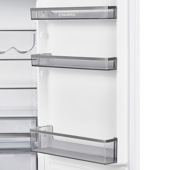Встраиваемый двухкамерный холодильник Maunfeld MBF177NFFWGR Inverter - фото 2