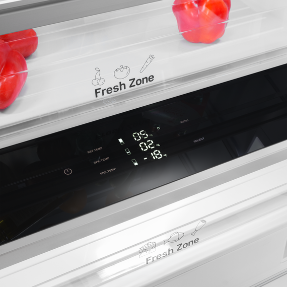 Встраиваемый двухкамерный холодильник Maunfeld MBF212NFW1 Inverter - фото 10