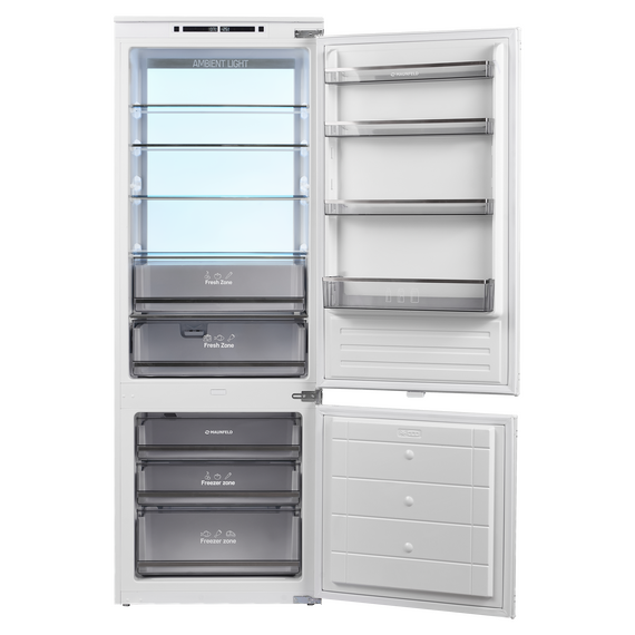 Встраиваемый двухкамерный холодильник Maunfeld MBF193NFW1GR Inverter - фото 3