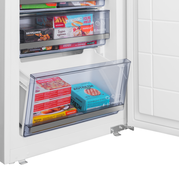 Встраиваемый двухкамерный холодильник Maunfeld MBF193NFWGR Inverter - фото 16