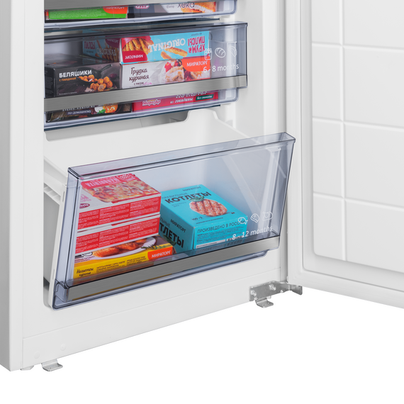 Встраиваемый двухкамерный холодильник Maunfeld MBF193SLFWGR Inverter - фото 14