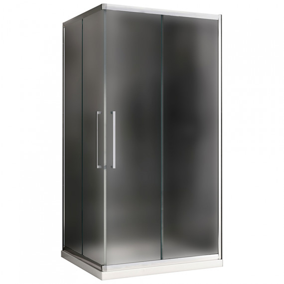 Душевое ограждение Abber Schwarzer Diamant 120х90 см AG02129MH, хром/матовое - фото 