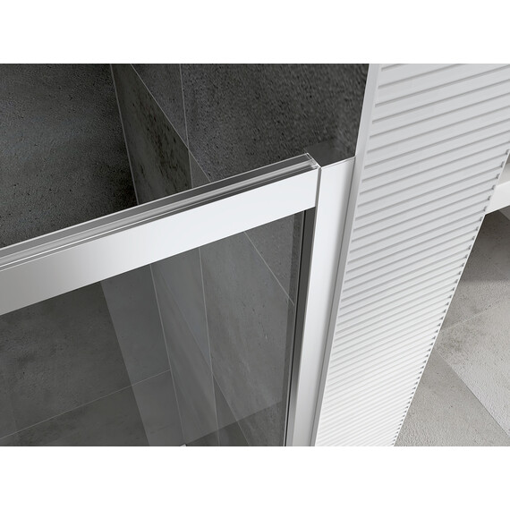 Душевое ограждение Abber Schwarzer Diamant 100х90 см AG301005-S905, хром/прозрачное - фото 4