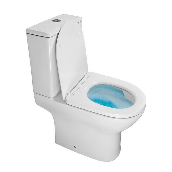 Унитаз-компакт безободковый Azario Mist AZ-45T с быстросъемным сиденьем микролифт (система смыва Торнадо) - фото 9