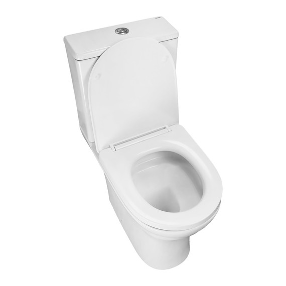 Унитаз-компакт безободковый Azario Mist AZ-45T с быстросъемным сиденьем микролифт (система смыва Торнадо) - фото 6