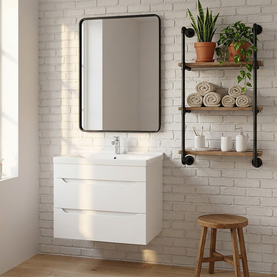 Тумба подвесная с раковиной Loranto Аврора 60 см CS00105305 - фото 8