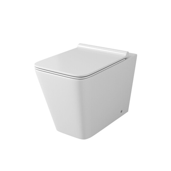 Унитаз приставной безободковый Grossman Classic GR-PR4414S с тонкой крышкой микролифт - фото 