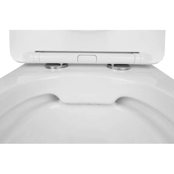 Унитаз подвесной безободковый Azario Gloria AZ-2003 с крышкой микролифт, Цвет производителя: белый - фото 5