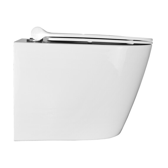 Унитаз подвесной безободковый Azario Nova AZ-2217 с крышкой микролифт - фото 13