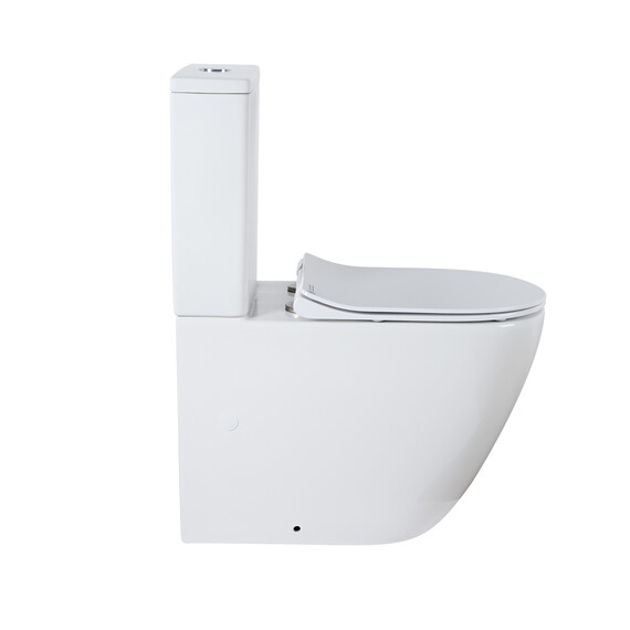 Унитаз-компакт безободковый Azario Grado AZ-2141 с крышкой микролифт - фото 2