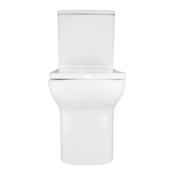 Унитаз-компакт безободковый Azario Alba AZ-8323 с крышкой дюропласт - фото 12