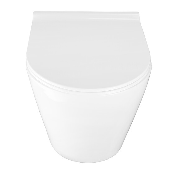 Унитаз подвесной безободковый Azario Nova AZ-2217 с крышкой микролифт - фото 6