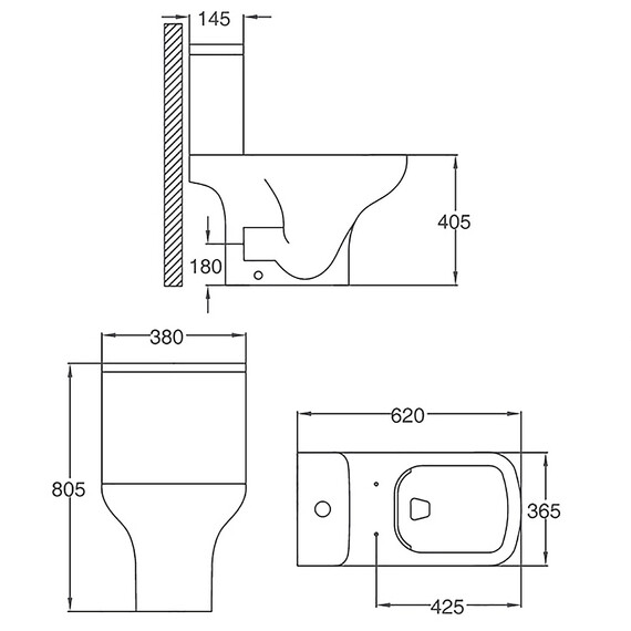 Унитаз-компакт безободковый Azario Alba AZ-8323 с крышкой дюропласт - фото 16