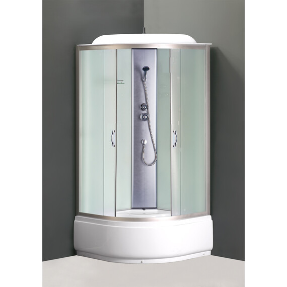 Душевая кабина Loranto CS-6610 F 100х100 см, хром/матовое - фото 2
