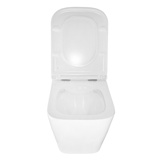 Унитаз подвесной безободковый Azario Teramo 0052 с крышкой микролифт, Цвет производителя: белый - фото 5