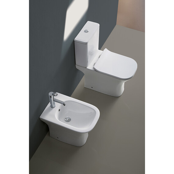 Биде напольное Azario Fretta Square AZ-1215C - фото 9