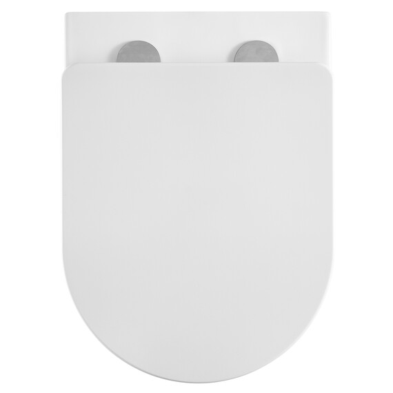 Унитаз подвесной безободковый Azario Grado AZ-0046-UQ3 с крышкой микролифт (Система смыва торнадо), Цвет производителя: белый - фото 5