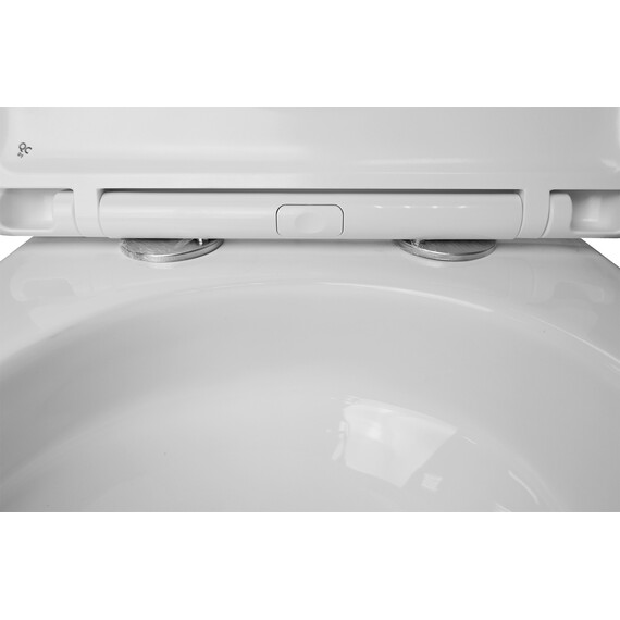 Унитаз подвесной безободковый Azario Grado AZ-0046-UQ3 с крышкой микролифт (Система смыва торнадо), Цвет производителя: белый - фото 8