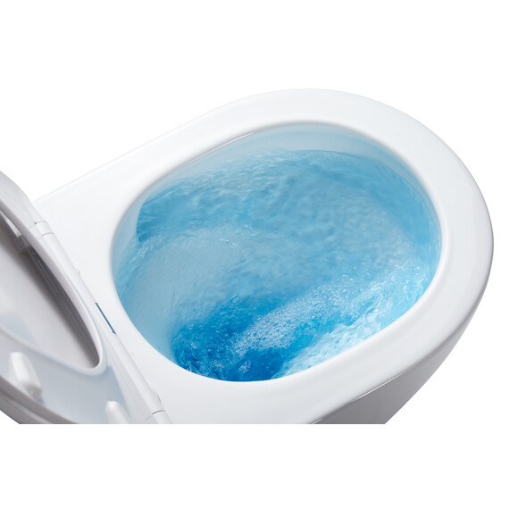 Унитаз подвесной безободковый Azario Grado AZ-0046-UQ1 с тонкой крышкой микролифт (Система смыва торнадо) - фото 7