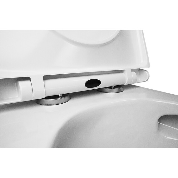 Унитаз-моноблок безободковый Azario Scala AZ-8101 с тонкой крышкой микролифт (система смыва торнадо) - фото 9