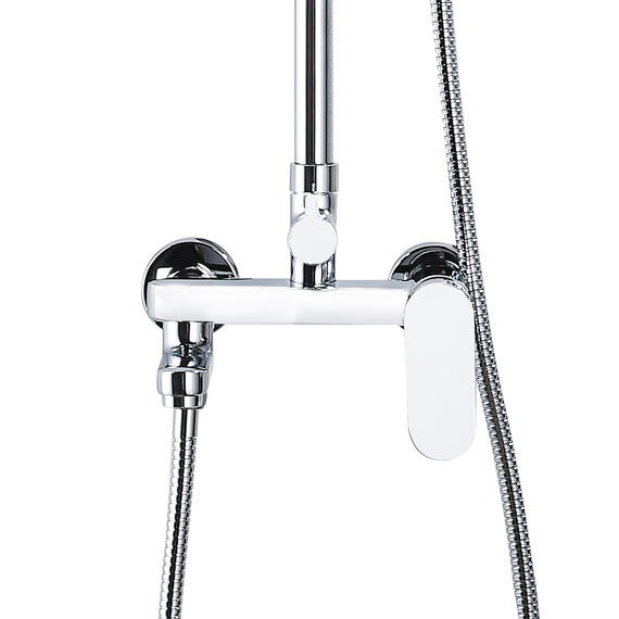 Душевая стойка с поворотным изливом Azario Arizona AZ-20R, Цвет производителя: хром - фото 5