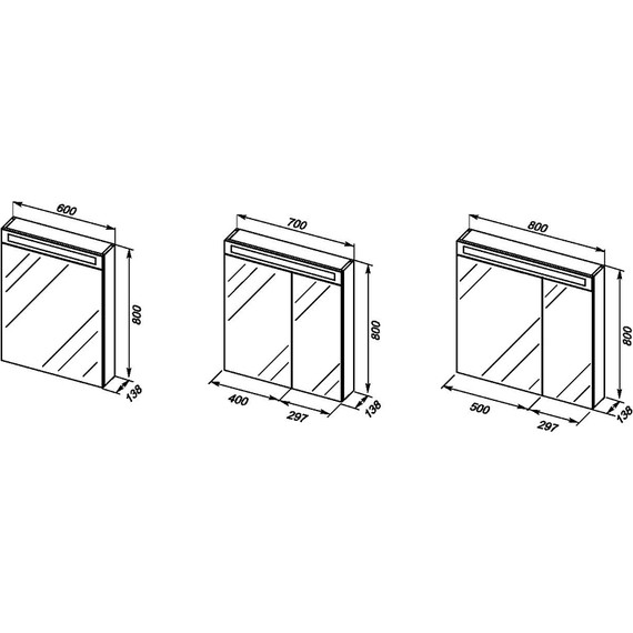 Зеркало-шкаф Dreja Max 60 см 77.9006D, дуб кантри - фото 2