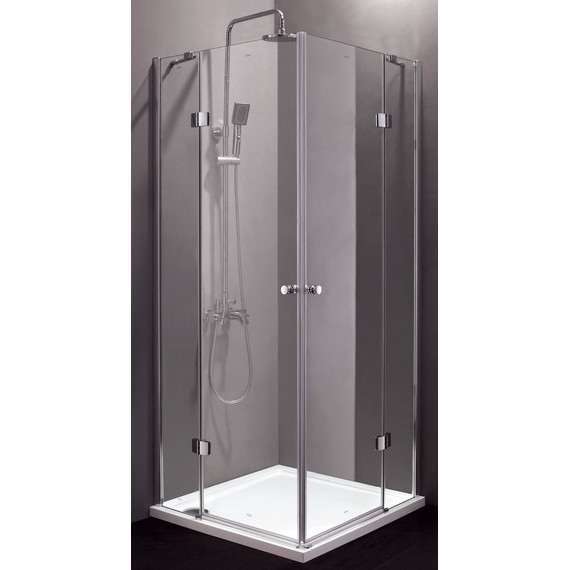 Душевое ограждение Cezares 120х120 см VERONA-W-A-2-120-C-Cr, хром/прозрачное - фото 