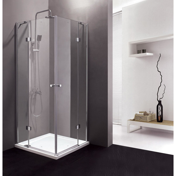 Душевое ограждение Cezares 120х120 см VERONA-W-A-2-120-C-Cr, хром/прозрачное - фото 2