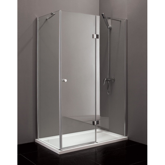 Душевое ограждение Cezares 120х100 см VERONA-W-AH-1-120/100-P-Cr-R, хром/матовое - фото 