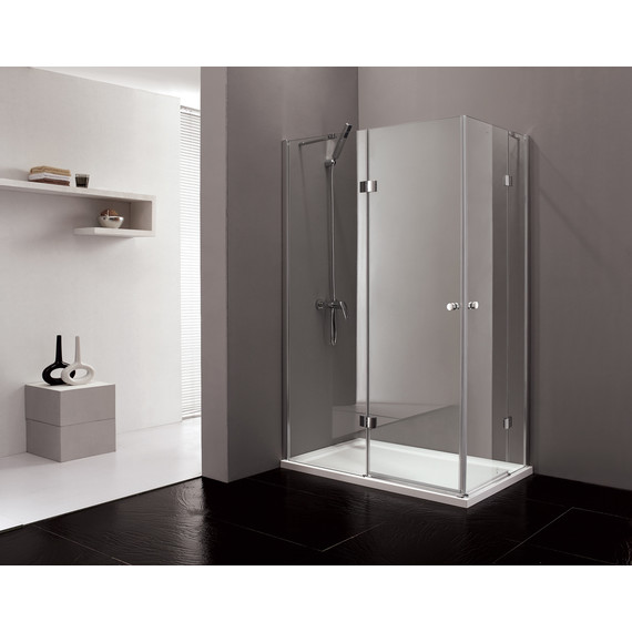 Душевое ограждение Cezares 120х100 см VERONA-W-AH-2-120/100-P-Cr-L, хром/матовое - фото 2