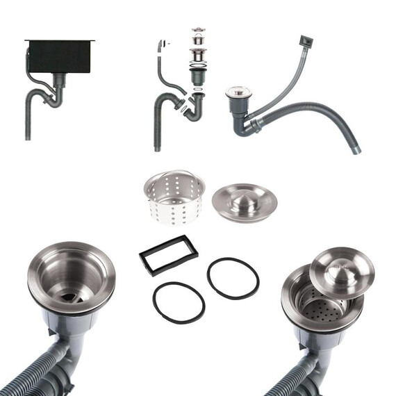 Кухонная мойка Gerhans K35044 3 мм, с отверстием под смеситель и дозатор, нержавеющая сталь, Цвет производителя: нержавеющая сталь - фото 15