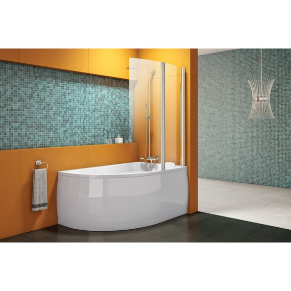 Шторка для ванны Kolpa-San Sole TP 104 см, хром/прозрачное - фото 4