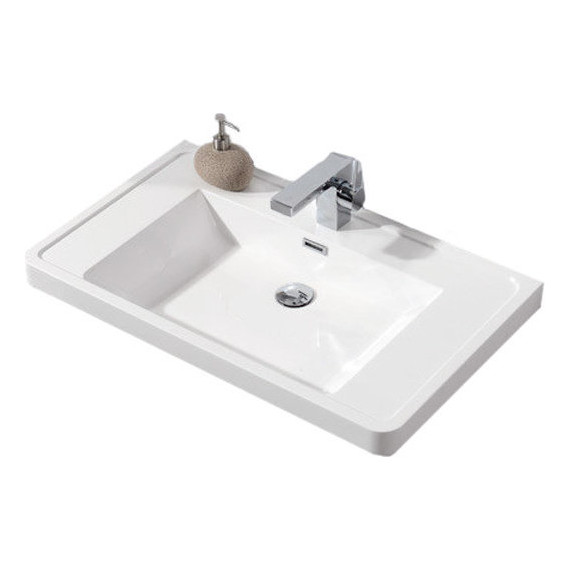 Тумба подвесная с раковиной BelBagno ANCONA-N-900-2C-SO-WO 90 см, белый дуб - фото 3