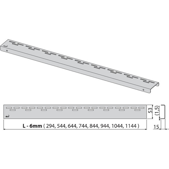 Решетка AlcaPlast HOPE-750L для трапа - фото 2