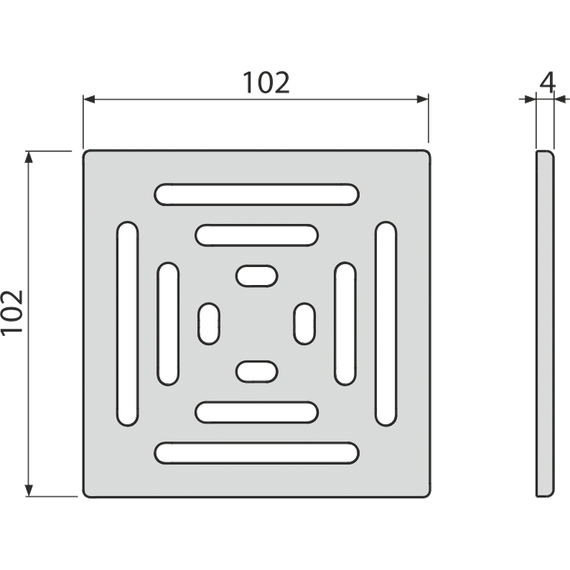 Решетка AlcaPlast MPV012 для трапа - фото 2