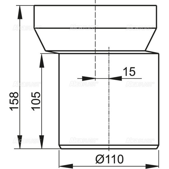 Патрубок для унитаза AlcaPlast A92 эксцентрический - фото 2