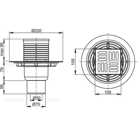 Сливной трап AlcaPlast APV201 - фото 2