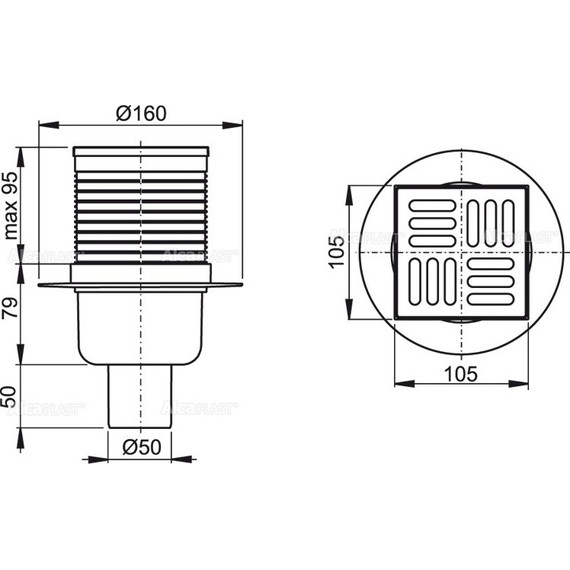 Сливной трап AlcaPlast APV32 - фото 2