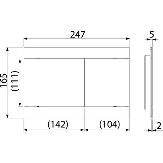 Кнопка смыва Alcaplast FUN-ANTIC - фото 2
