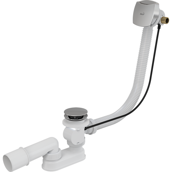 Сифон для ванны AlcaPlast A564KM1 57 см металл - фото 