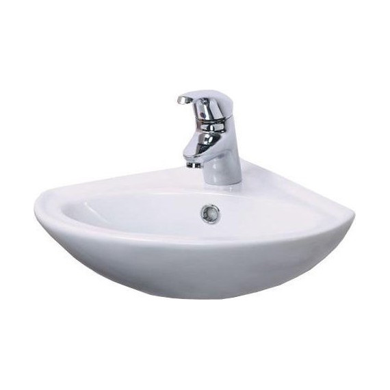 Раковина угловая Sanita Веер 36 см WB.CR/Veer/23-C/WHT.G/S1 - фото 