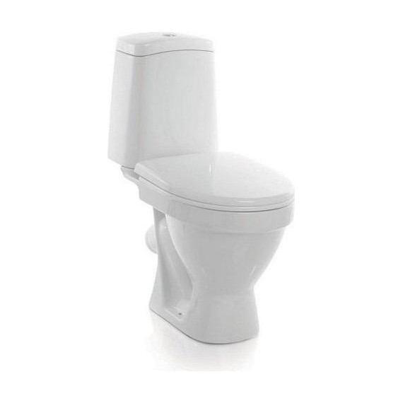 Унитаз напольный Sanita Лада эконом WC.CC/Lada/1-P/WHT.G/S1 с крышкой полипропилен - фото 2