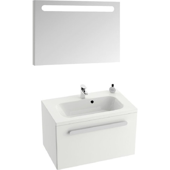 Тумба подвесная с раковиной Ravak Chrome SDU 60 см X000000530, белый - фото 3