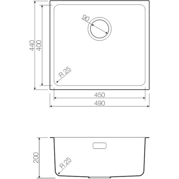 Кухонная мойка Omoikiri TADZAVA 49-IN (4993074) 0,9 мм, нержавеющая сталь, Цвет производителя: нержавеющая сталь матовая - фото 8